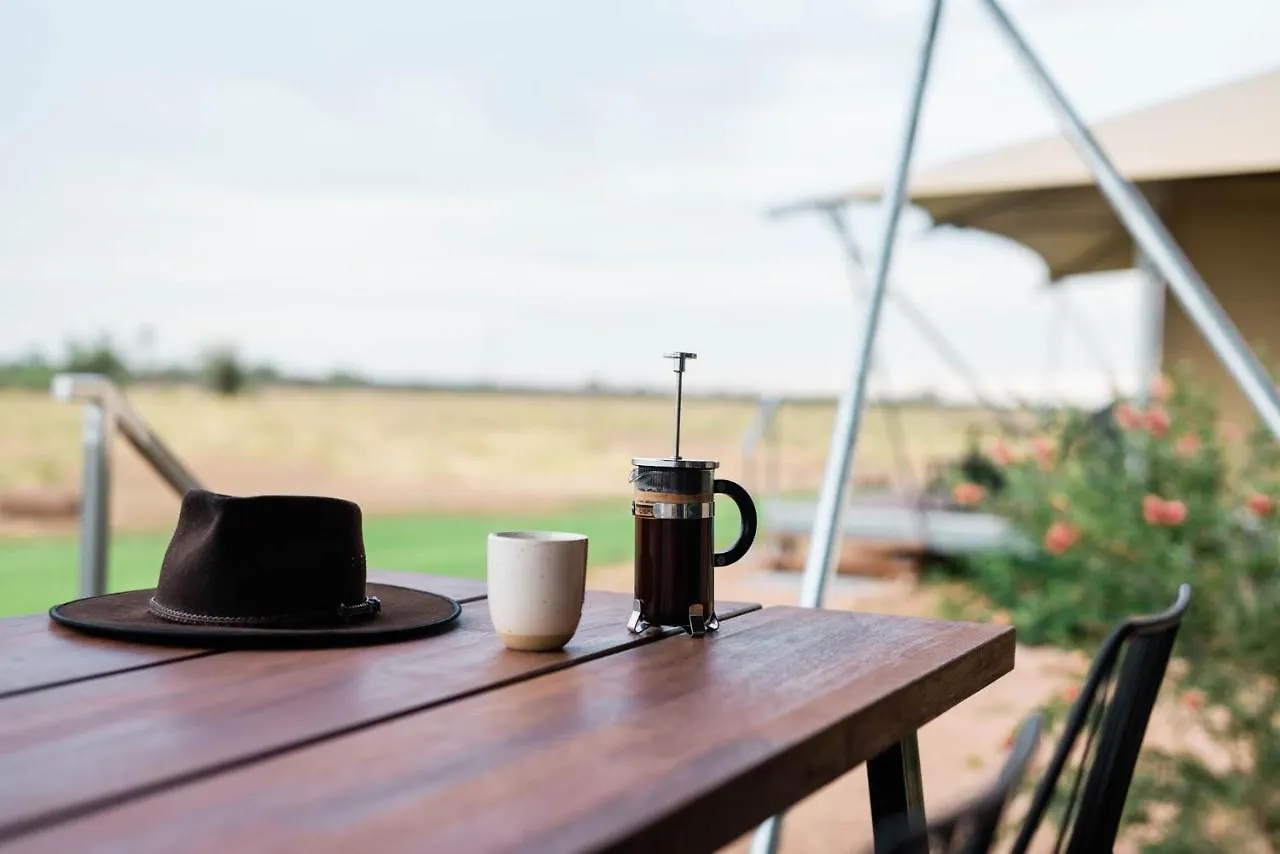 Luxury tent Mitchell Grass Retreat Hotel Longreach Australia