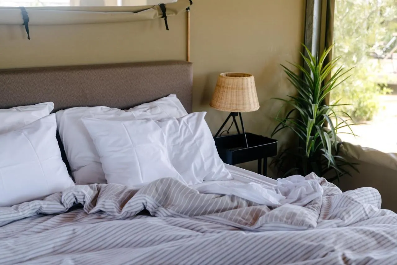 Luxury tent Mitchell Grass Retreat Hotel Longreach Australia